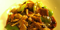 Beef and Green Peppers with Black Bean Sauce Chinese Food