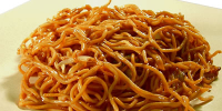 Plain Fried Egg Noodles in Oyster Sauce Chinese Food