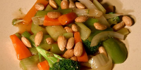 Vegetables with Almonds Chinese Food