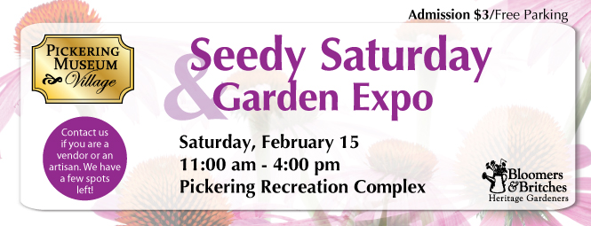 Seedy Saturday Garden Expo Pickering
