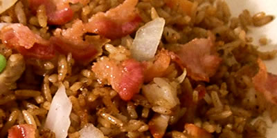Bacon Fried Rice Chinese Food