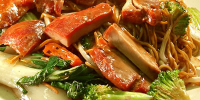 Cantonese BBQ Pork Lo Mein Chinese Food