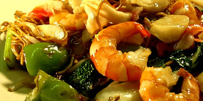 Cantonese Seafood Chow Mein Chinese Food