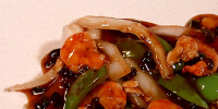 Shrimp with Green Pepper and Black Bean Sauce Chinese Food